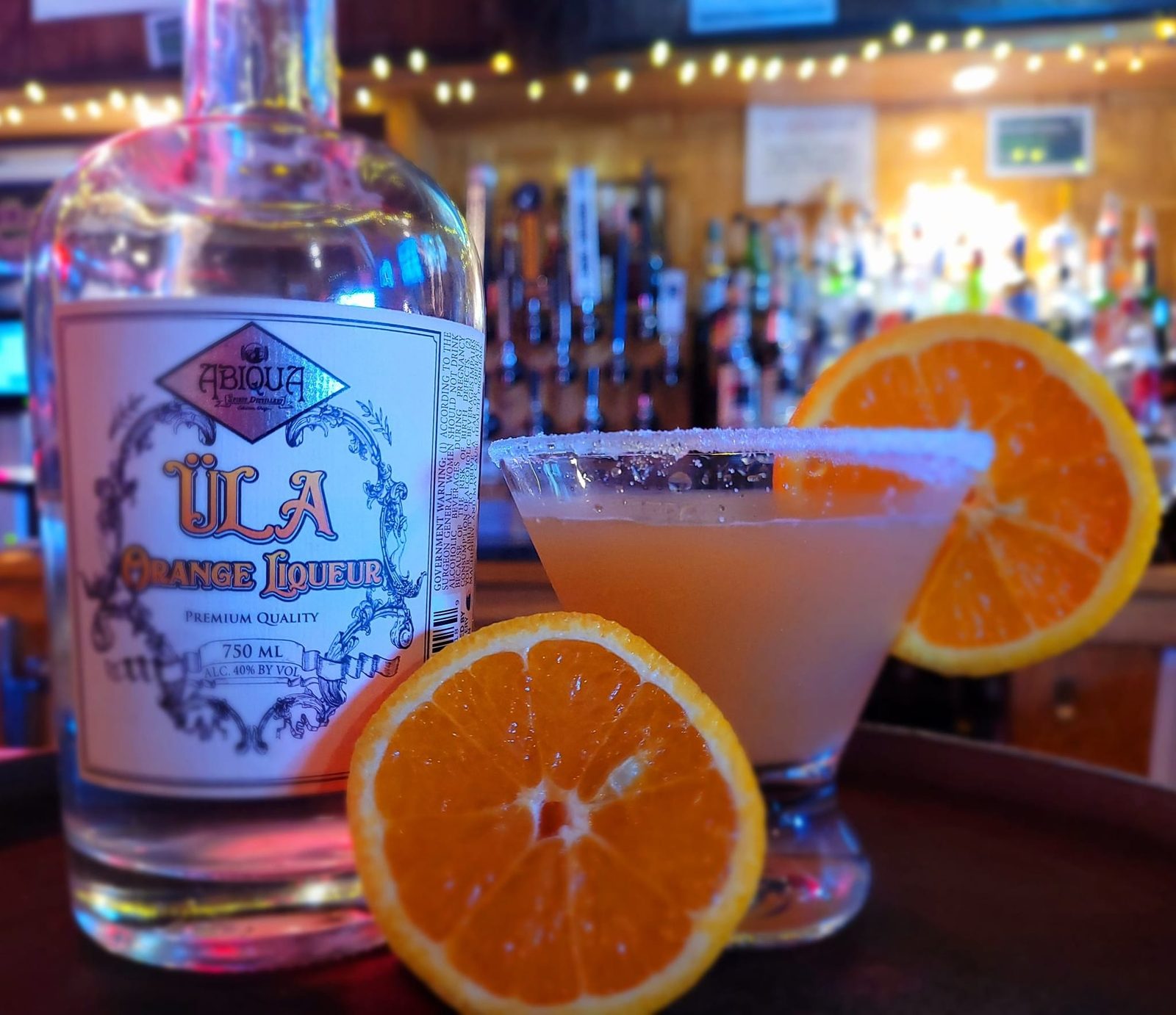 Ula Orange Liqueur with cocktail